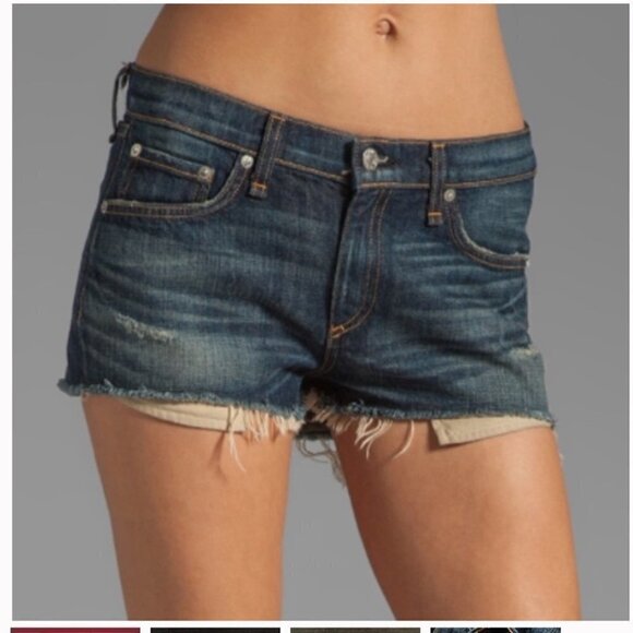 Rag & Bone Shorts in Sheffield distressed summer vacation sz 26 100% cotton - Picture 1 of 9